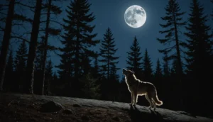 chien qui hurle comme un loup