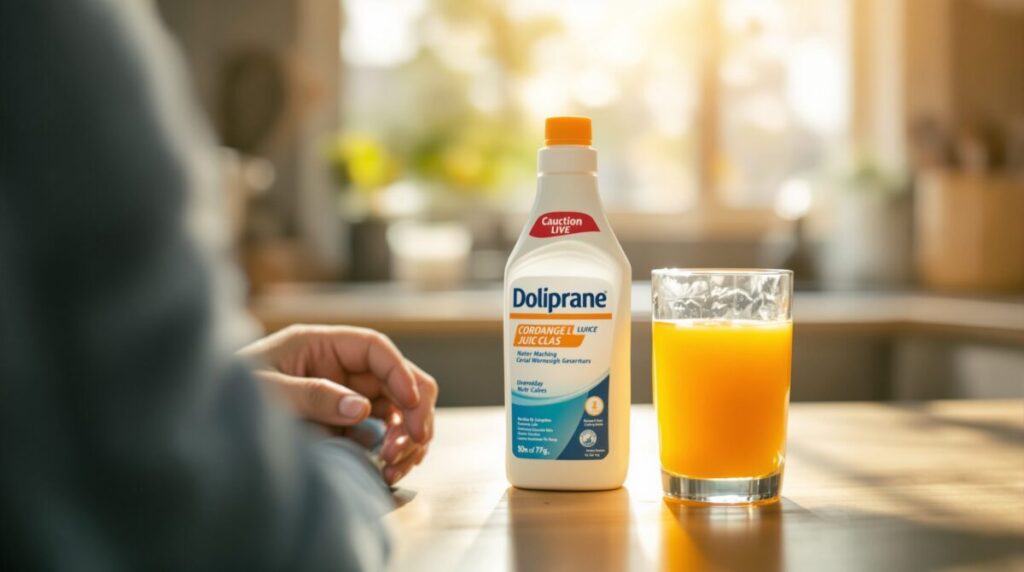 peut on prendre un doliprane avec du jus d orange