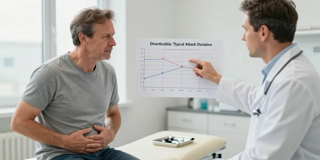combien de temps dure une crise de diverticulite