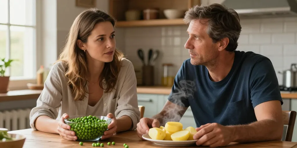 petit pois féculents ou pas