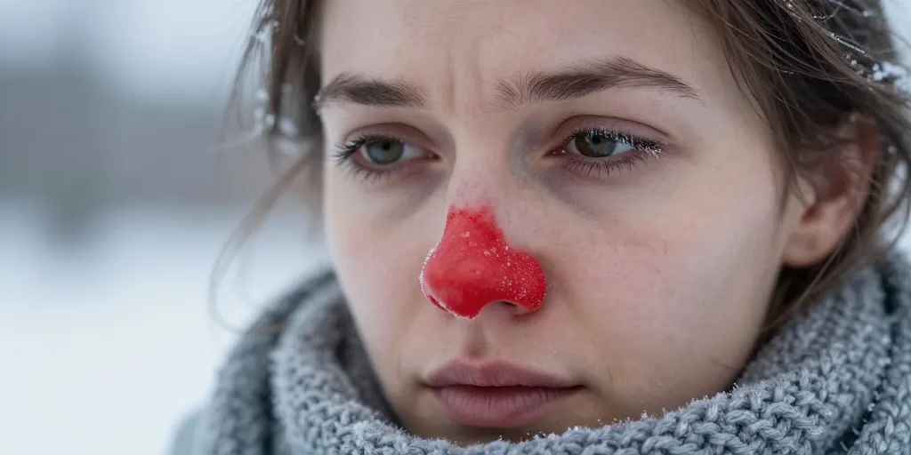 nez rouge et froid