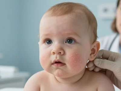 boutons vesicules bebe