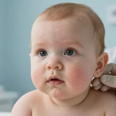 boutons vesicules bebe