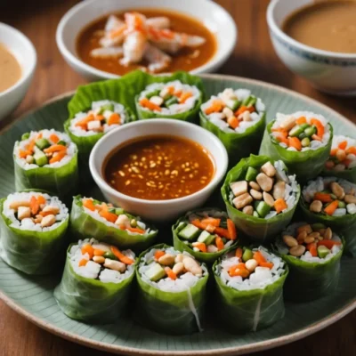 sauce rouleaux de printemps cacahuète