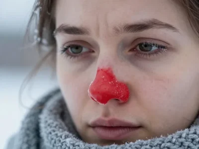 nez rouge et froid