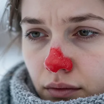 nez rouge et froid