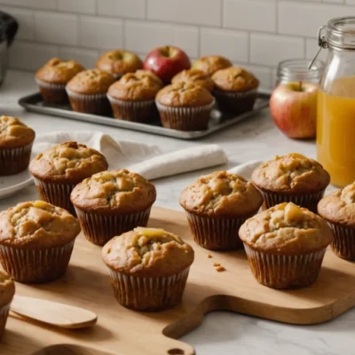 muffin compote de pomme healthy
