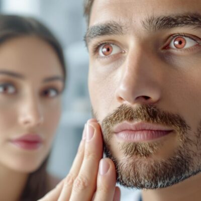 yeux rouges : causes foie